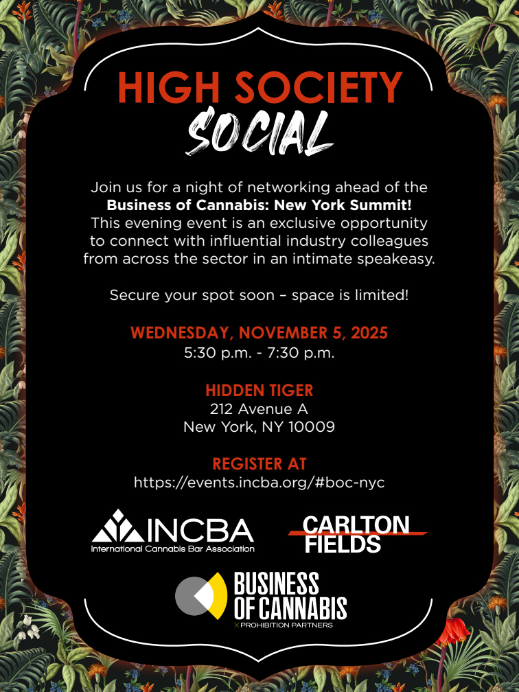 INCBA High Society Social sponsored by Carlton Fields, P.A.